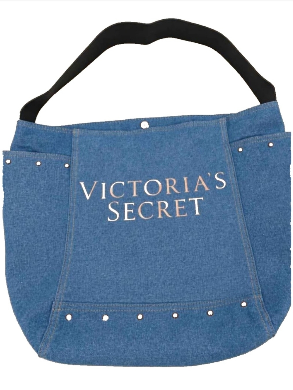Victoria's Secret Blue Denim Tote Bag